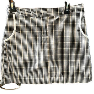 Izod Performance Women’s Blue And White Plaid Skort Size 2